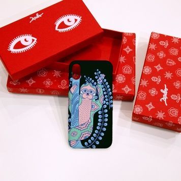 The phone case " Lazy hello", Silicon