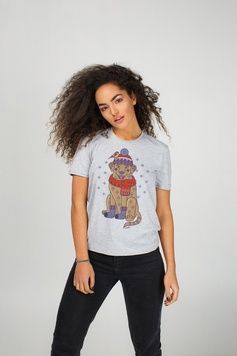 Women&rsquo;s T-Shirt "New Year&rsquo;s Wonderdog", M