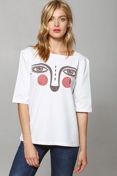 Women&rsquo;s T-Shirt "Dyvooo-Eyes. Baroque Ermine", S