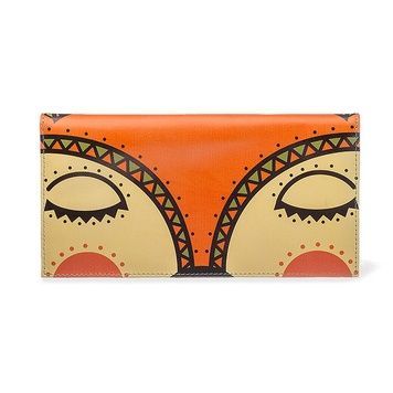 Leather wallet "Little fox&rsquo;s sleeping"