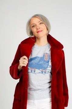 Women's T-shirt "Sheep", L