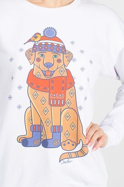 The women&rsquo;s sweatshirt "Christmas Labrador", M