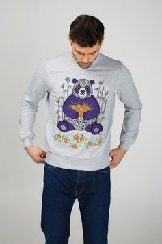 Свитшот мужской "Мандариновые объятия", S
