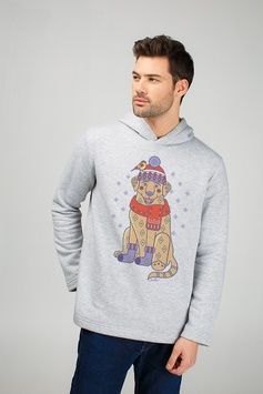 Men&rsquo;s hoodie "Christmas Labrador", L