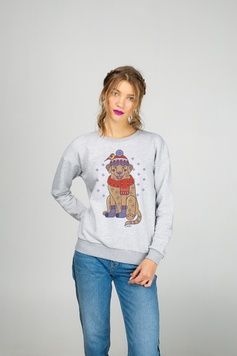 The women&rsquo;s sweatshirt "Christmas Labrador", S